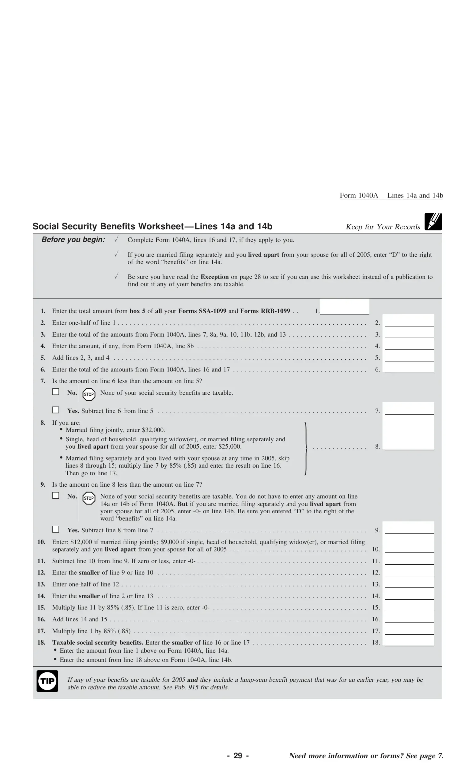 Irs 1040A Form Fill Out Printable PDF Forms Online