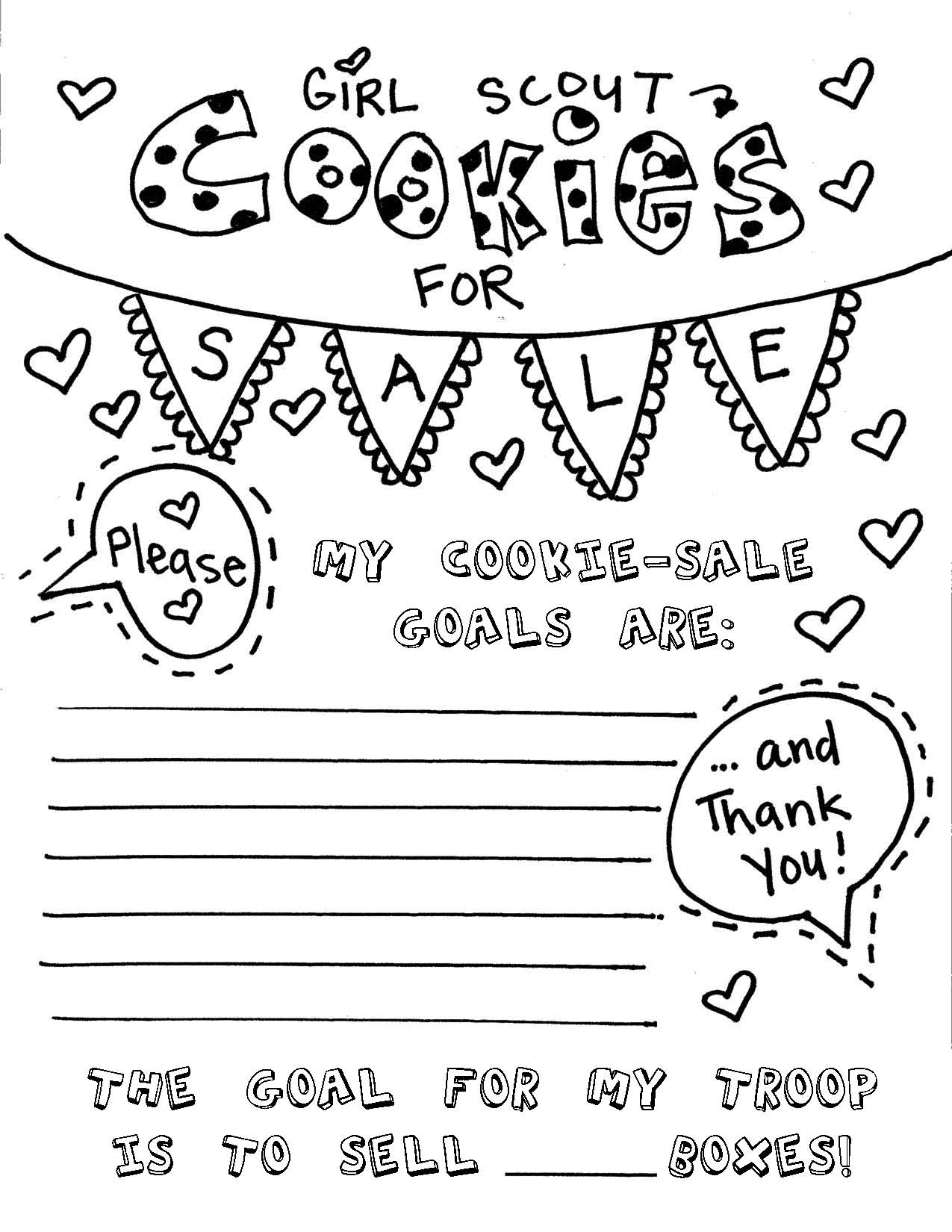 Girl Scout Cookie Forms Free Printable