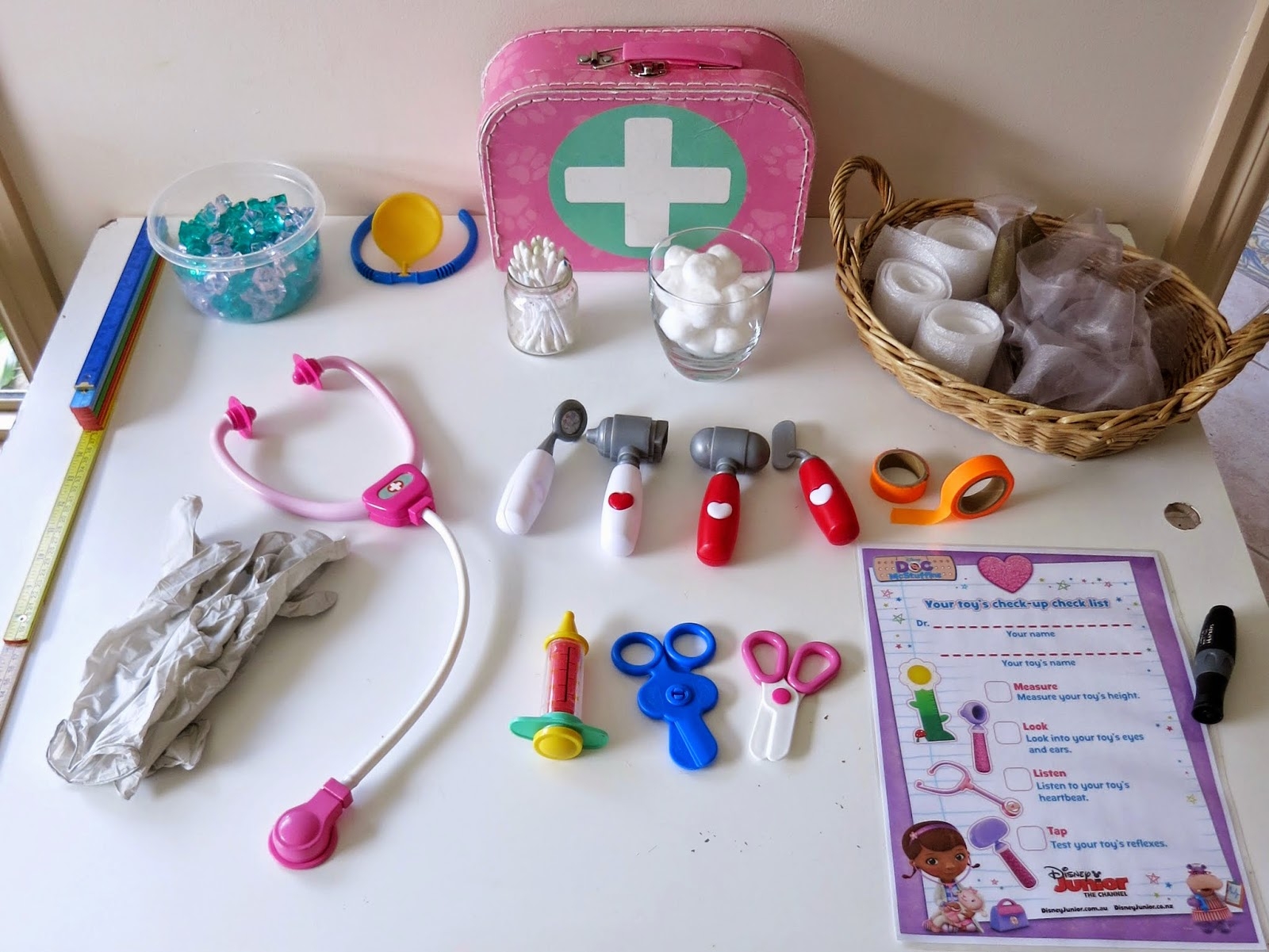 Learn With Play At Home Toy Doctor Pretend Play With Free Printable Doctor s Checklist