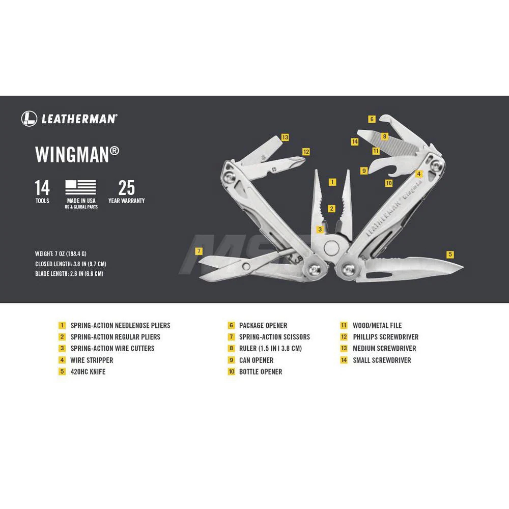 Leatherman Multi Tool 14 Function MSC Direct
