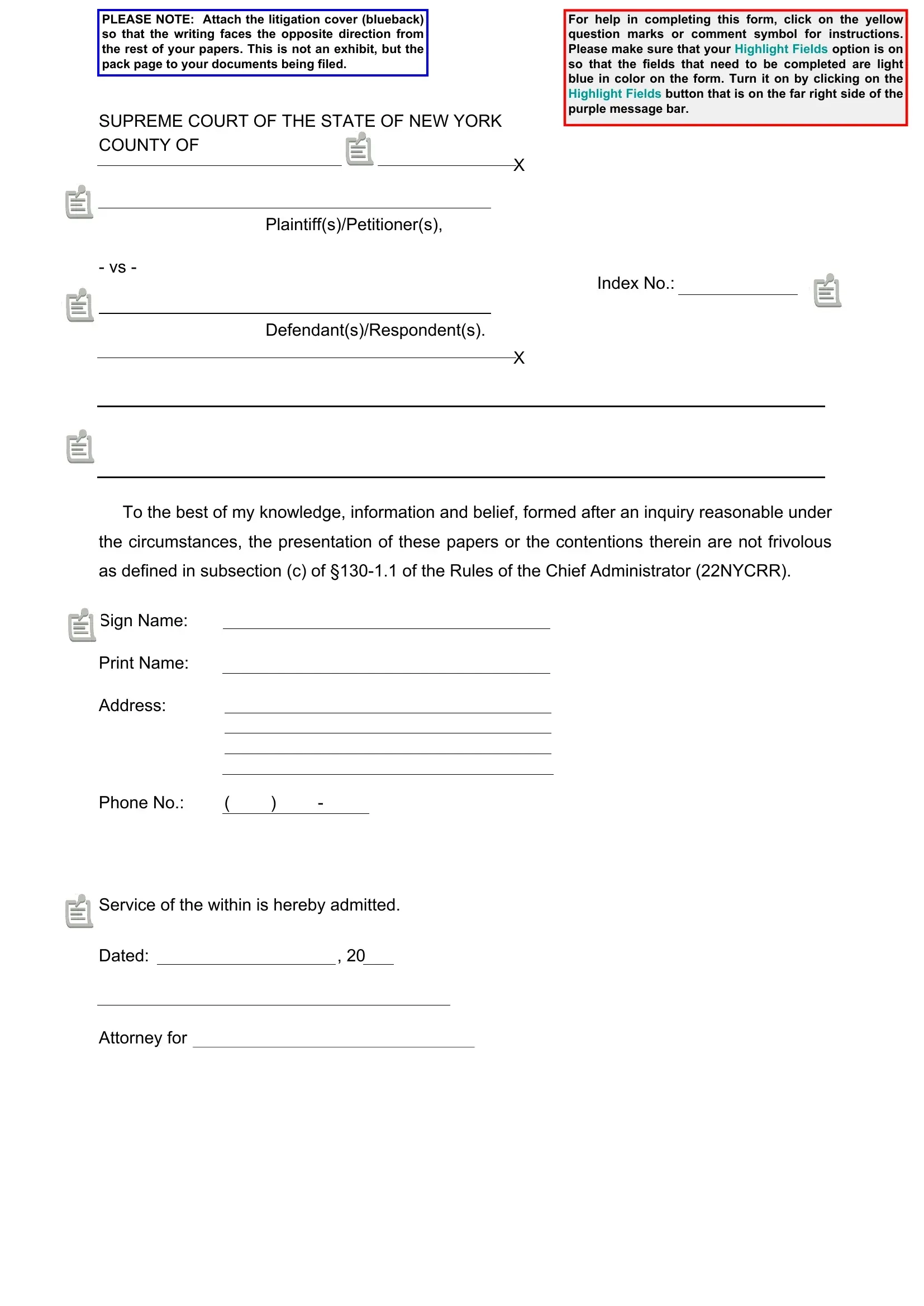 Free Printable Legal Documents Forms