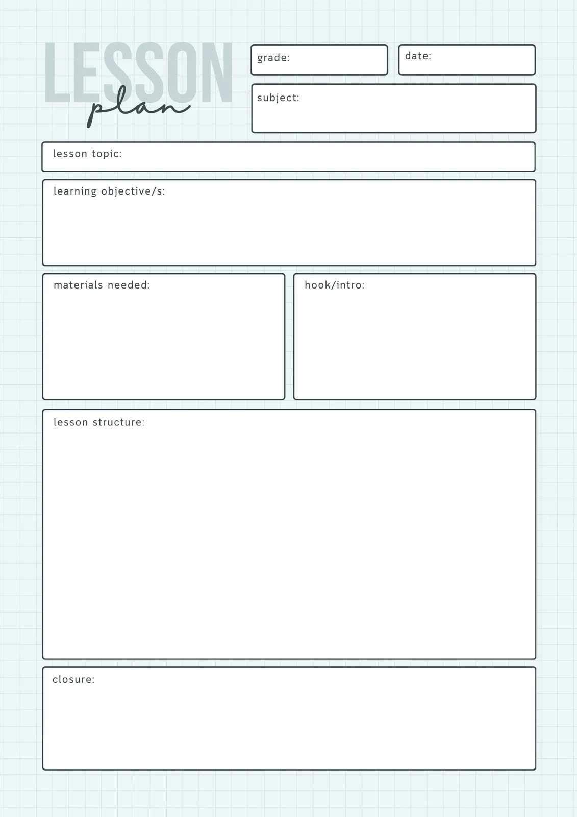 Teacher Printables Forms Doc Word