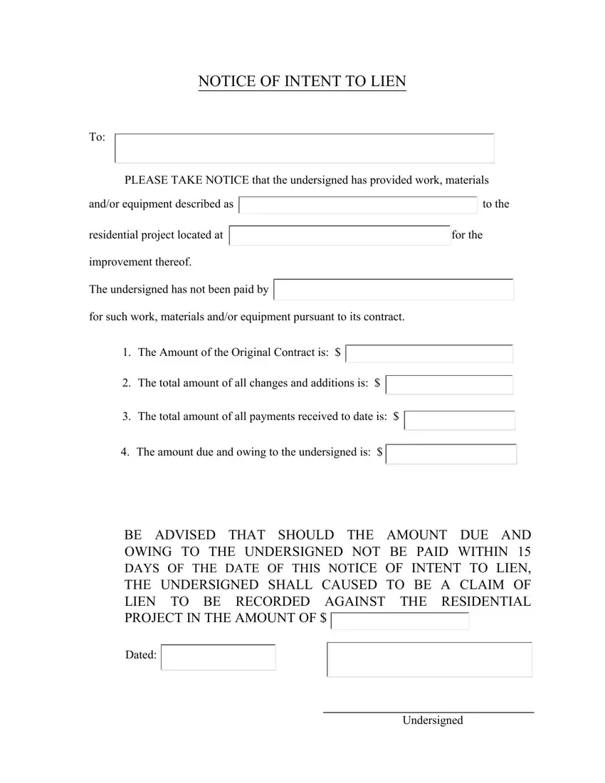 Letter Of Lien Form Fill Out Printable PDF Forms Online Letter Of Lien Form Fill Out Printable PDF Forms Online