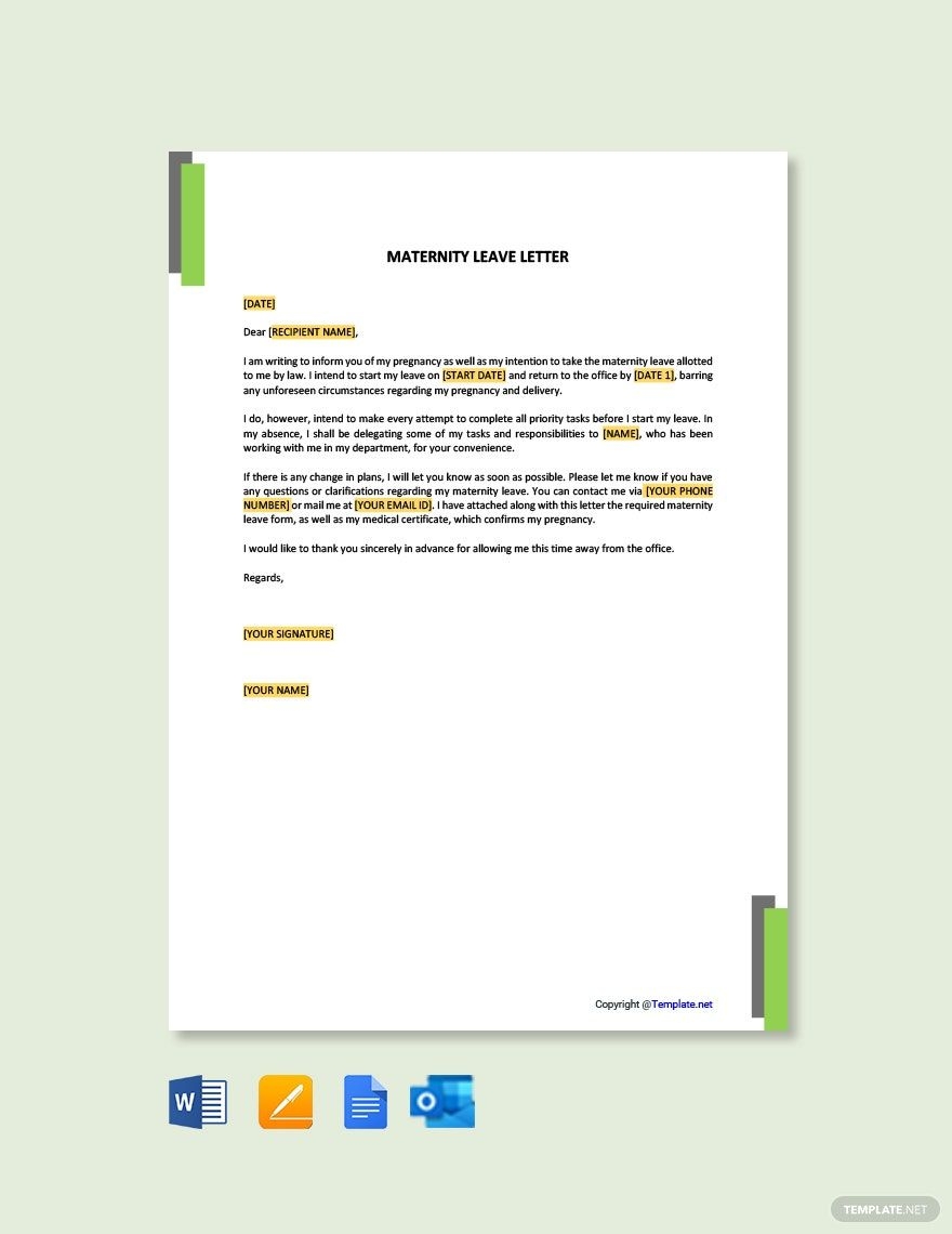 Fmla Printable Forms For Maternity Leave