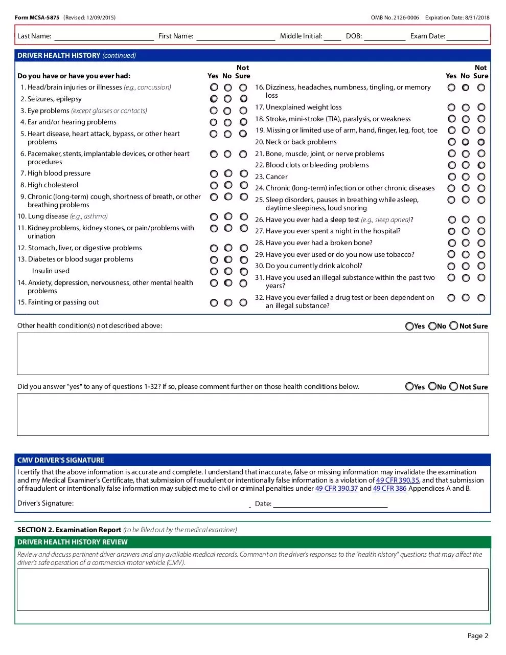 Mcsa-5876 Printable Form