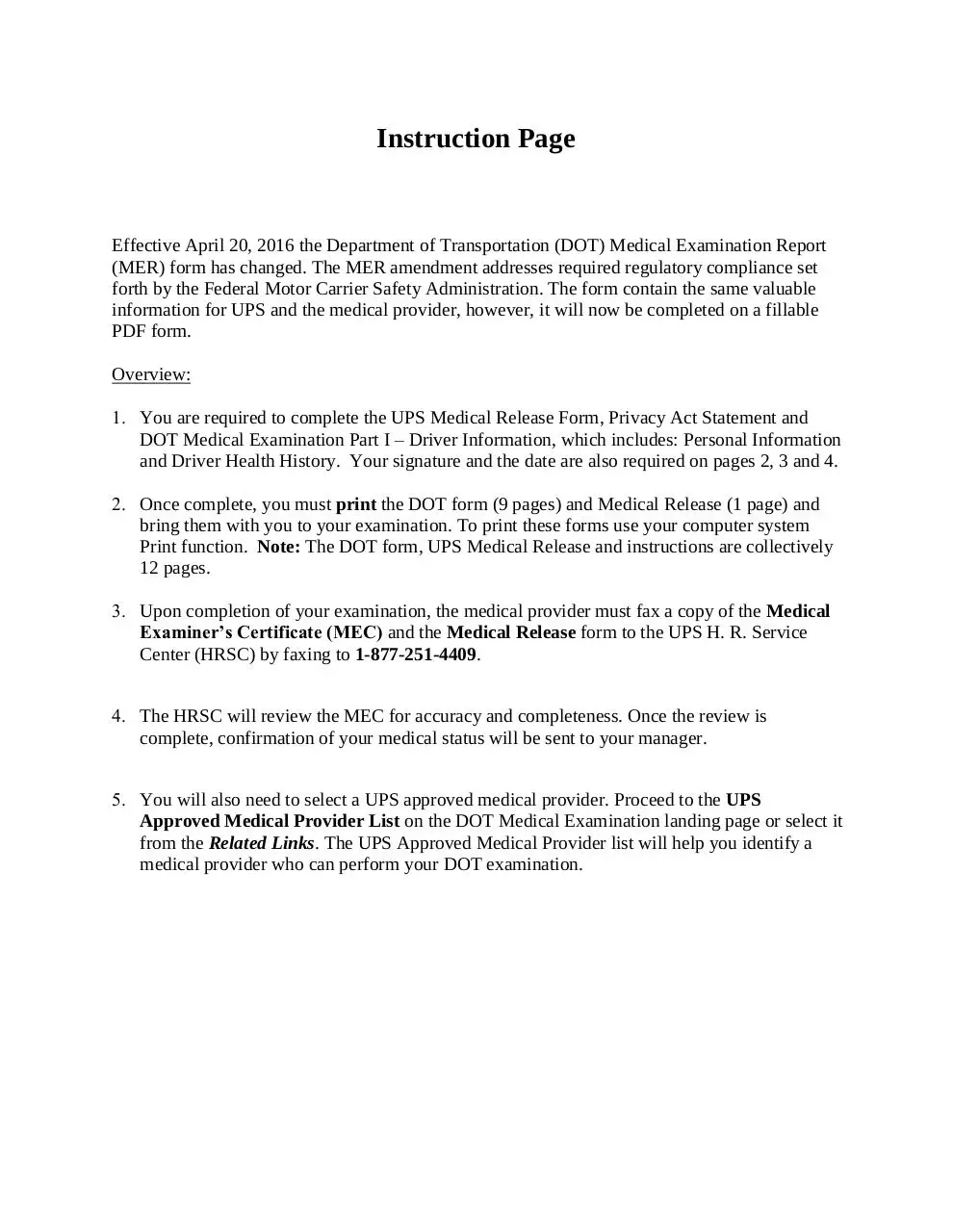 Medical Examination Report MER Form MCSA 5875 DOT FORM MOD 02 26 2016 NH ECOMP DOT FORM Pdf PDF Archive