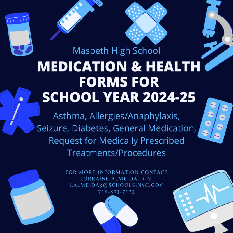 Medication Forms Maspeth High School