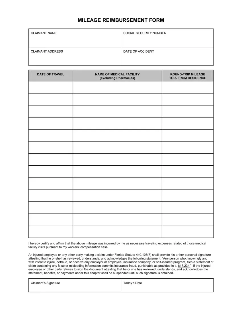 Mileage Forms Printable Mileage Forms Printable