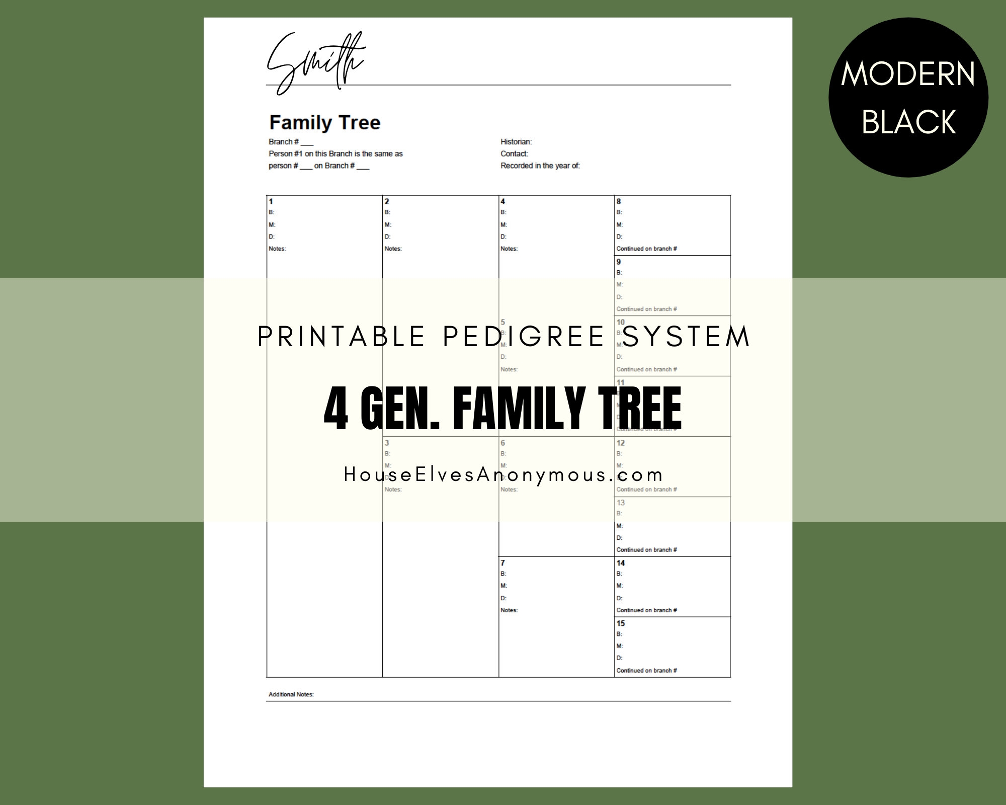 Printable Family Tree Forms