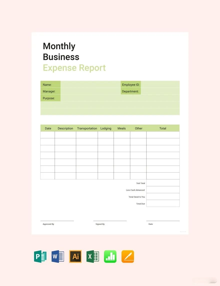 Monthly Business Management Report Template In Word Pages Google Docs Google Sheets Download Template
