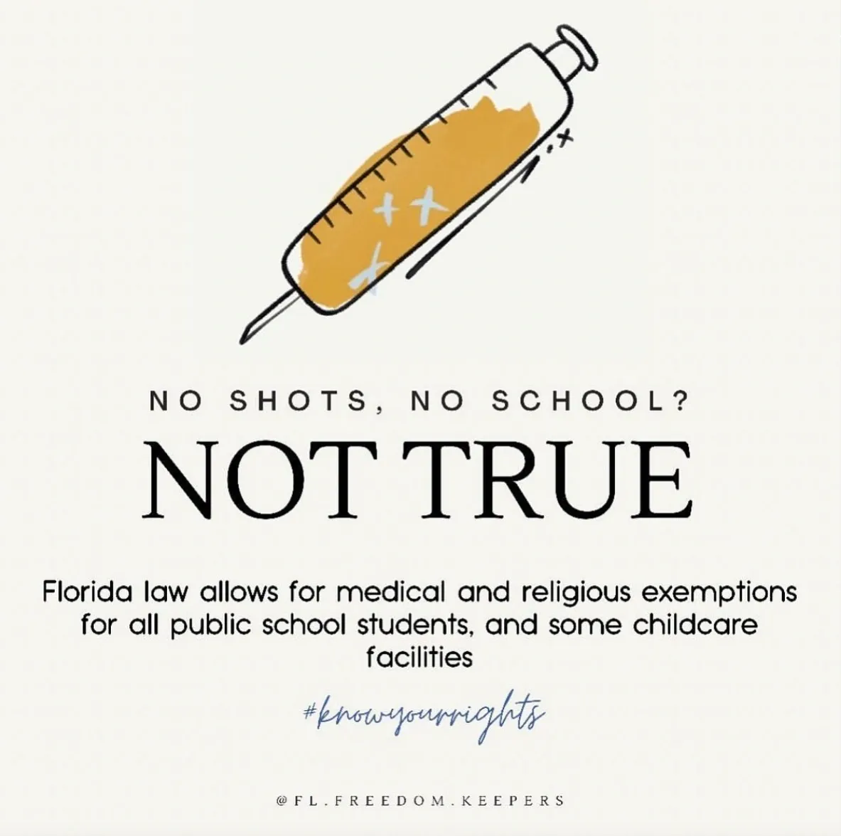 No Shots No School Not True 