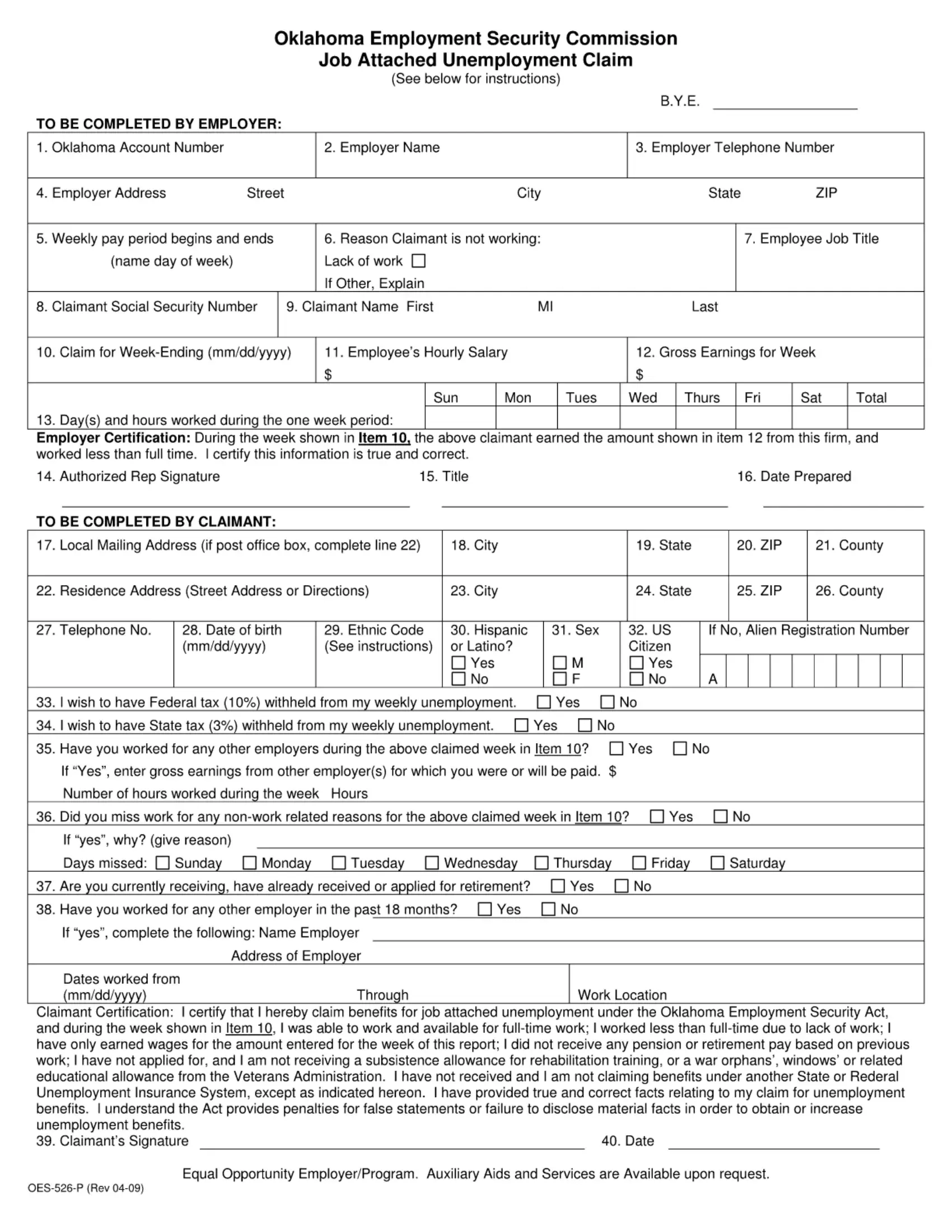 Va Form 21-526 Printable