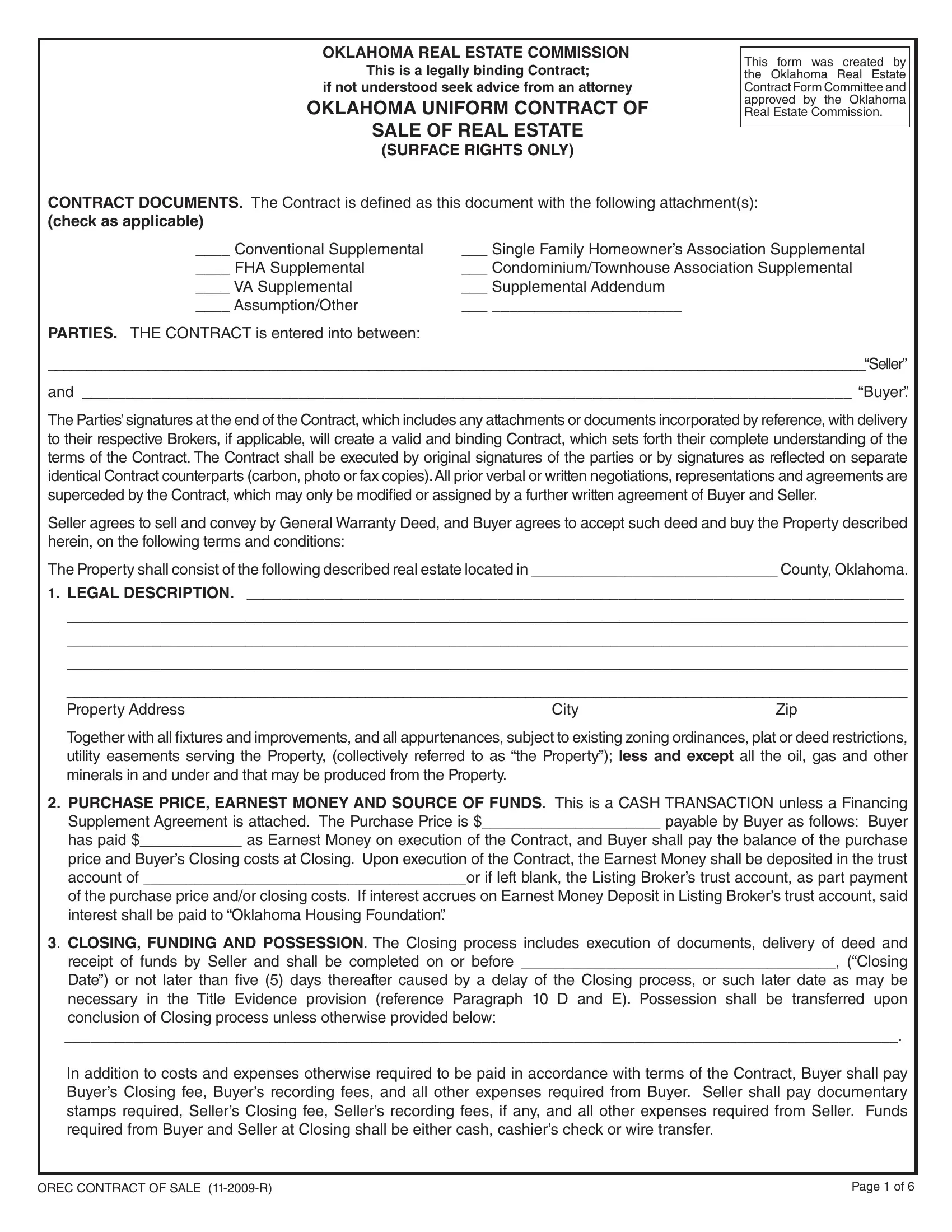Printable Real Estate Forms