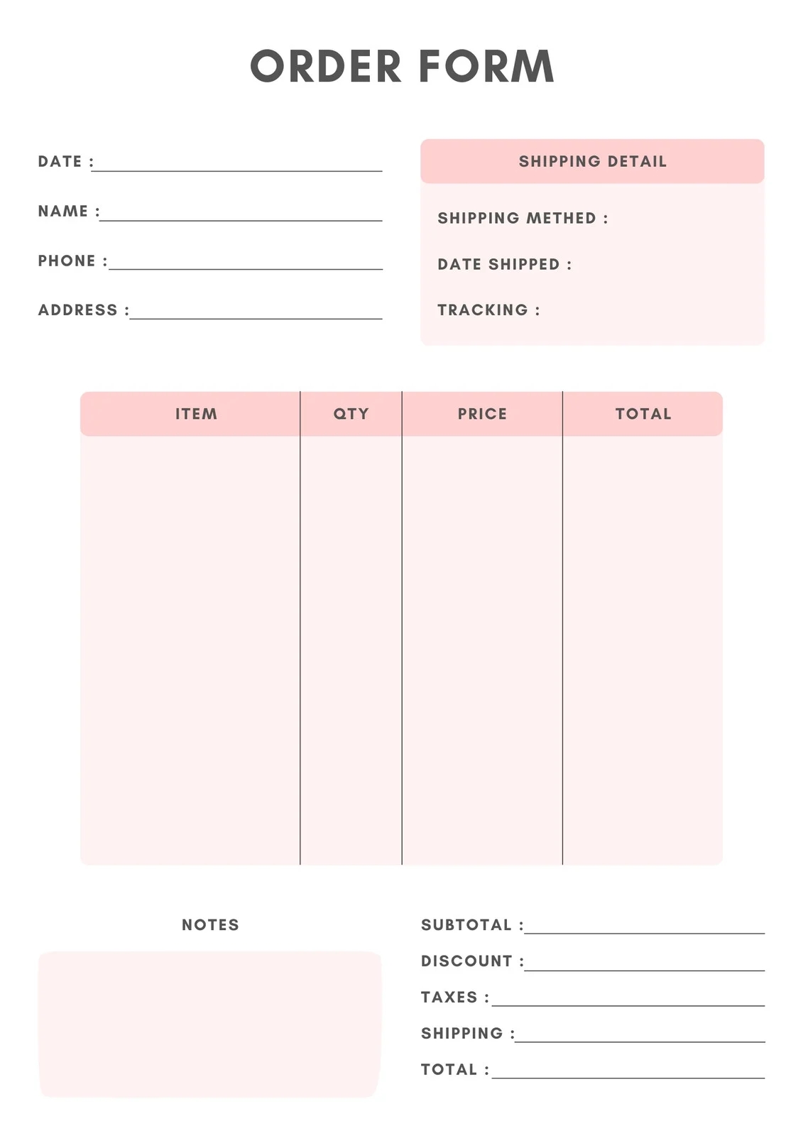 Page 3 Free Form Document Templates To Customize And Print Canva