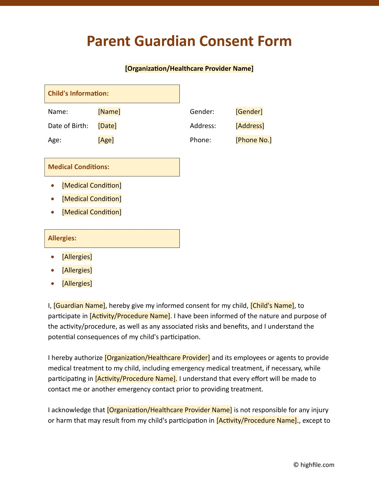 Parent Guardian Consent Form Word PDF Google Docs Parent Guardian Consent Form Word PDF Google Docs