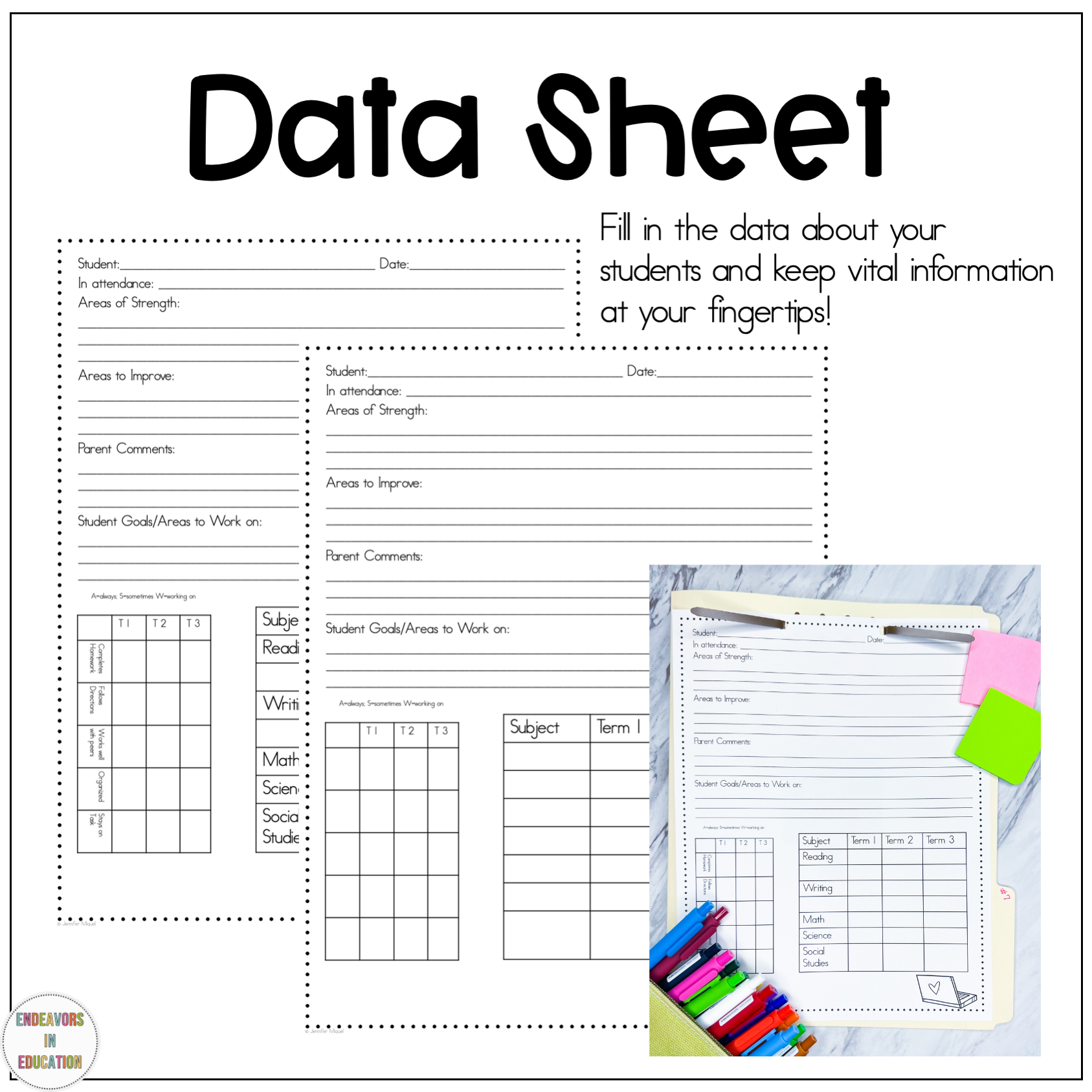 Parent Teacher Conference Forms Printable