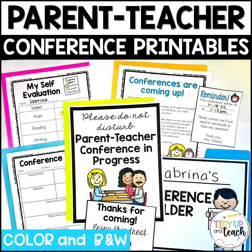 Parent Teacher Conference Forms Made By Teachers