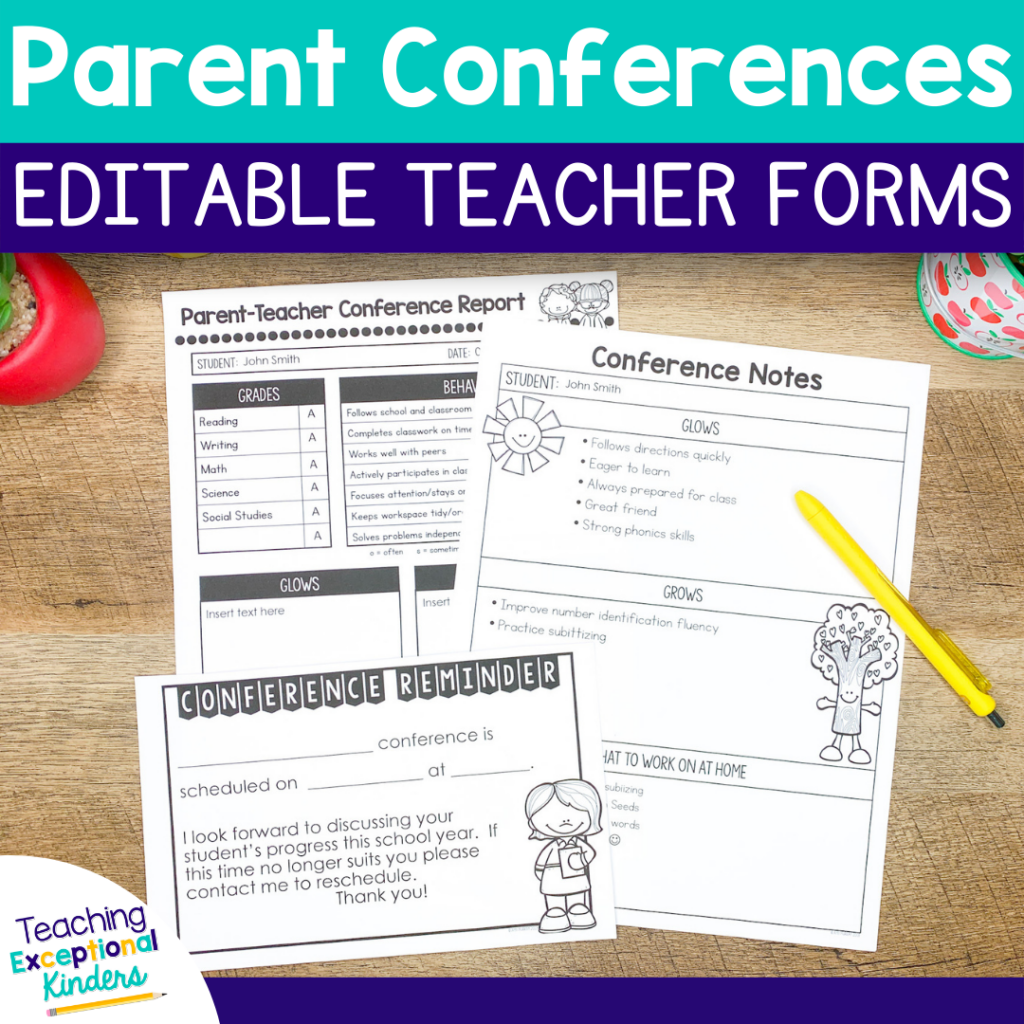Free Printable Parent Conference Form