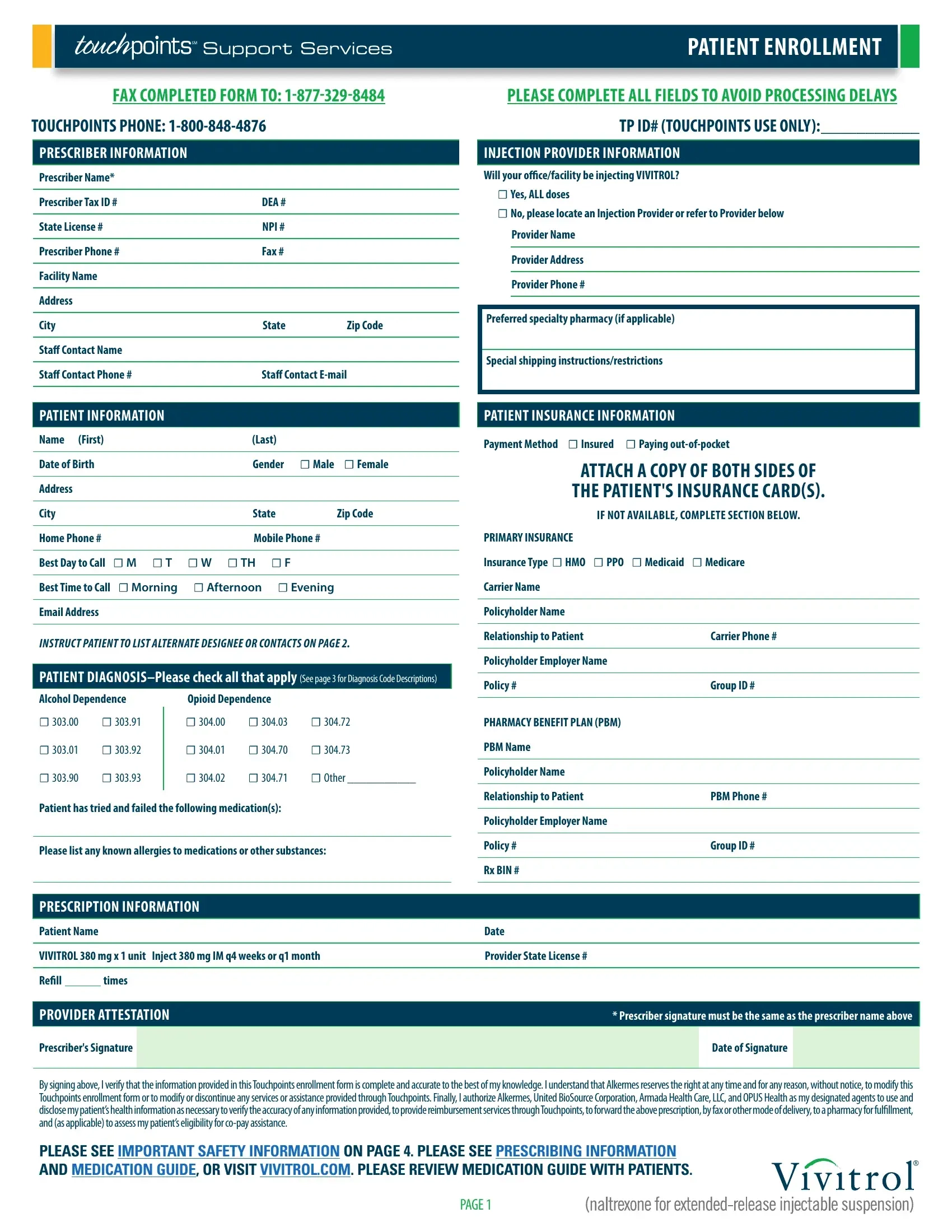 Patient Enrollment Form Fill Out Printable PDF Forms Online