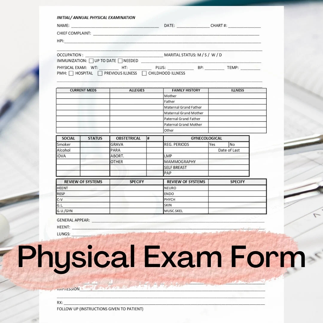Printable Sports Physical Forms