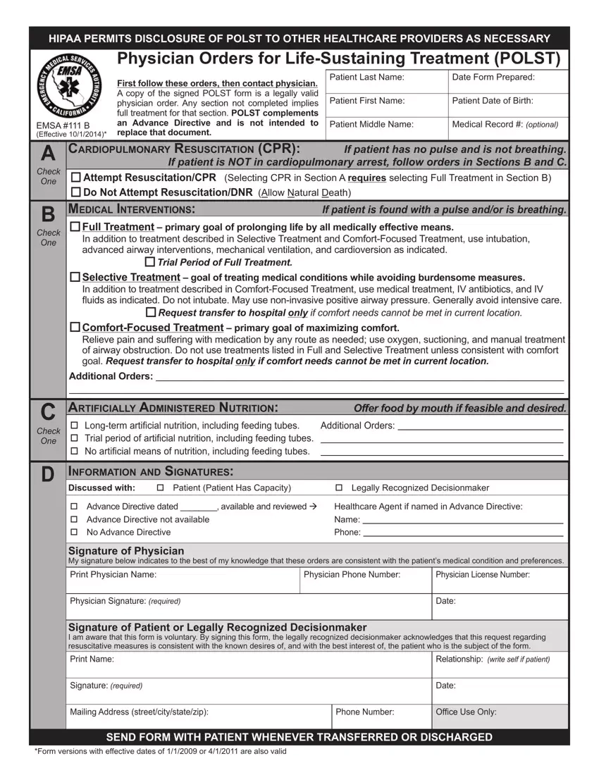 Polst Printable Form Fill Out Printable PDF Forms Online