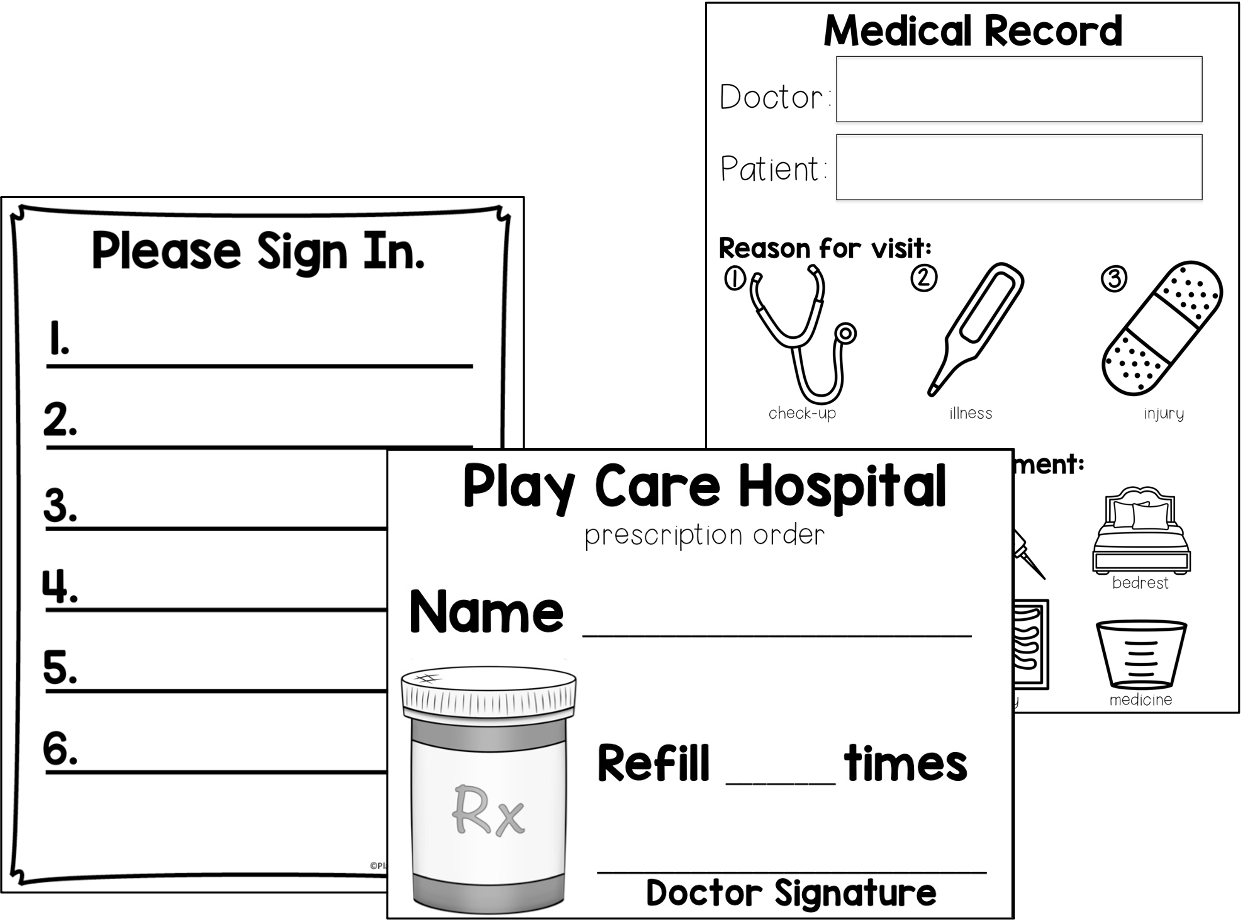Preschool Hospital Dramatic Play Literacy Play To Learn Preschool