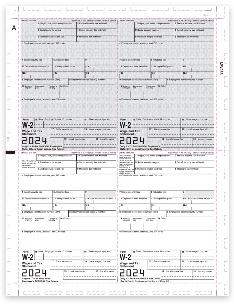 Pressure Seal W2 Forms 11 4up V1 V Fold DiscountTaxForms