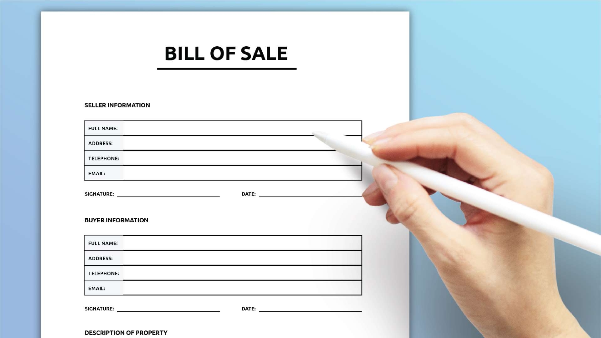 Printable Bill Of Sale World Of Printables Printable Bill Of Sale World Of Printables