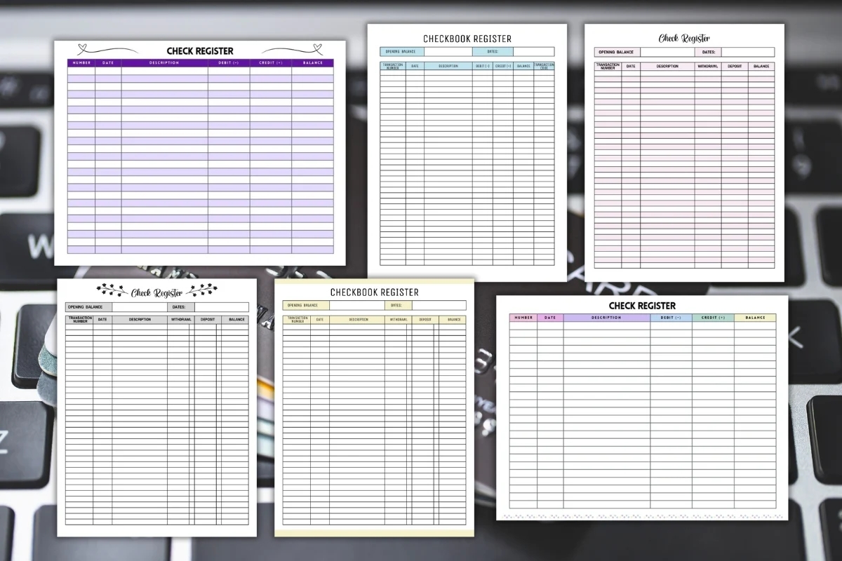 Printable Check Registers Free PDFs Printable Check Registers Free PDFs