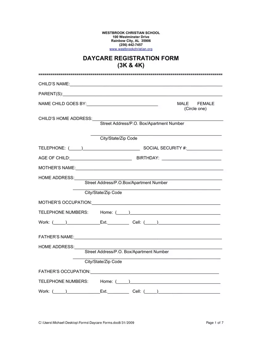 Printable Daycare Form Fill Out Printable PDF Forms Online Printable Daycare Form Fill Out Printable PDF Forms Online