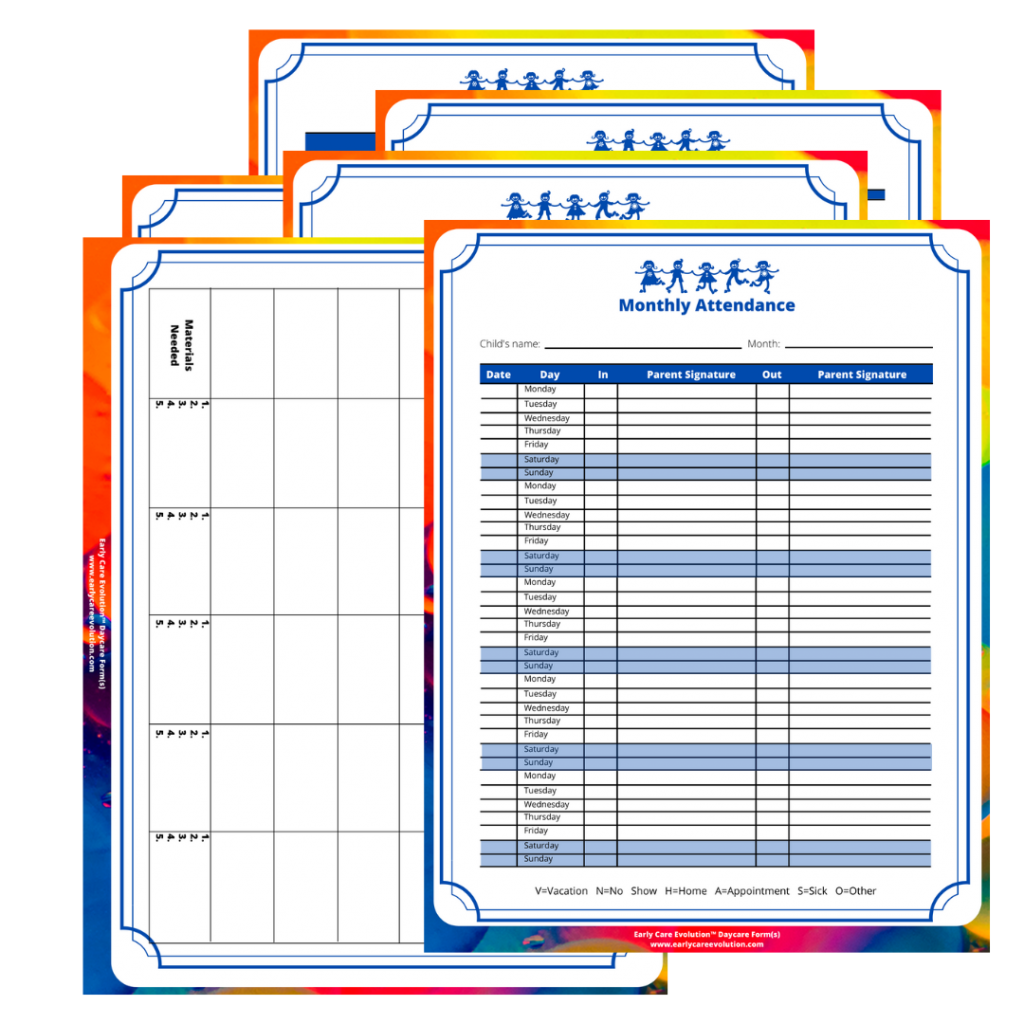 Printable Daycare Forms By The Childcare Daily Digest