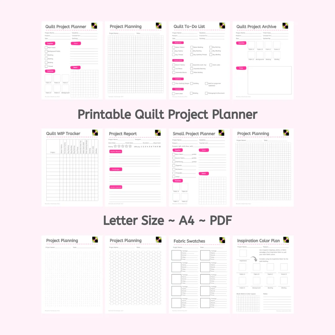 Free Printable Quilt Project Form