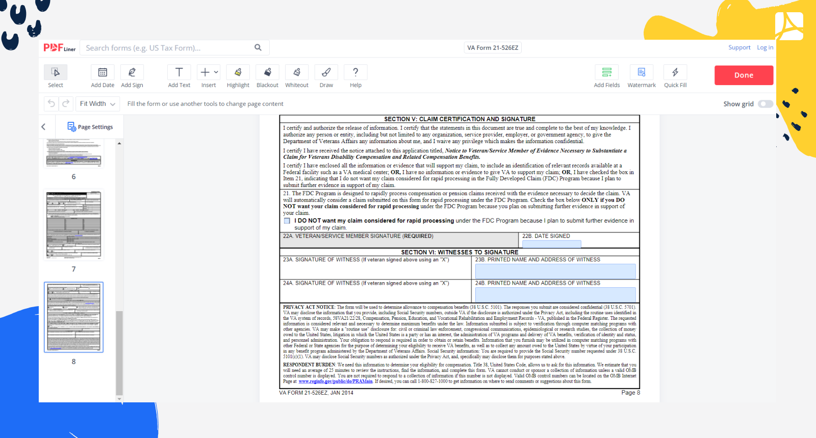 Va Form 10-7959c Printable