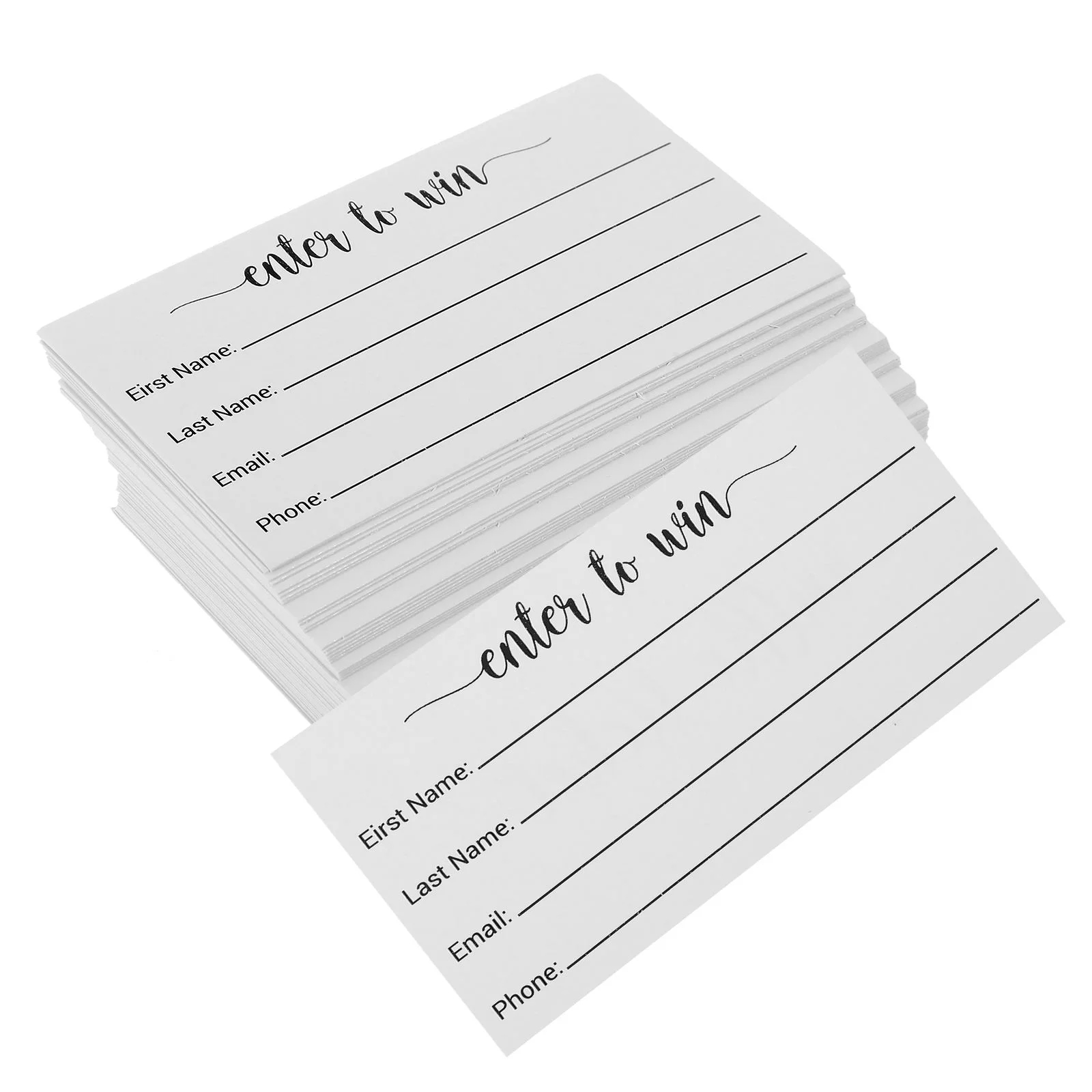 Raffle Entry Form Template