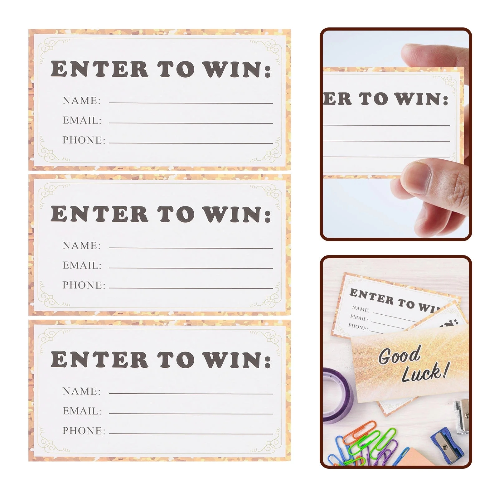 Raffle Entry Form Template
