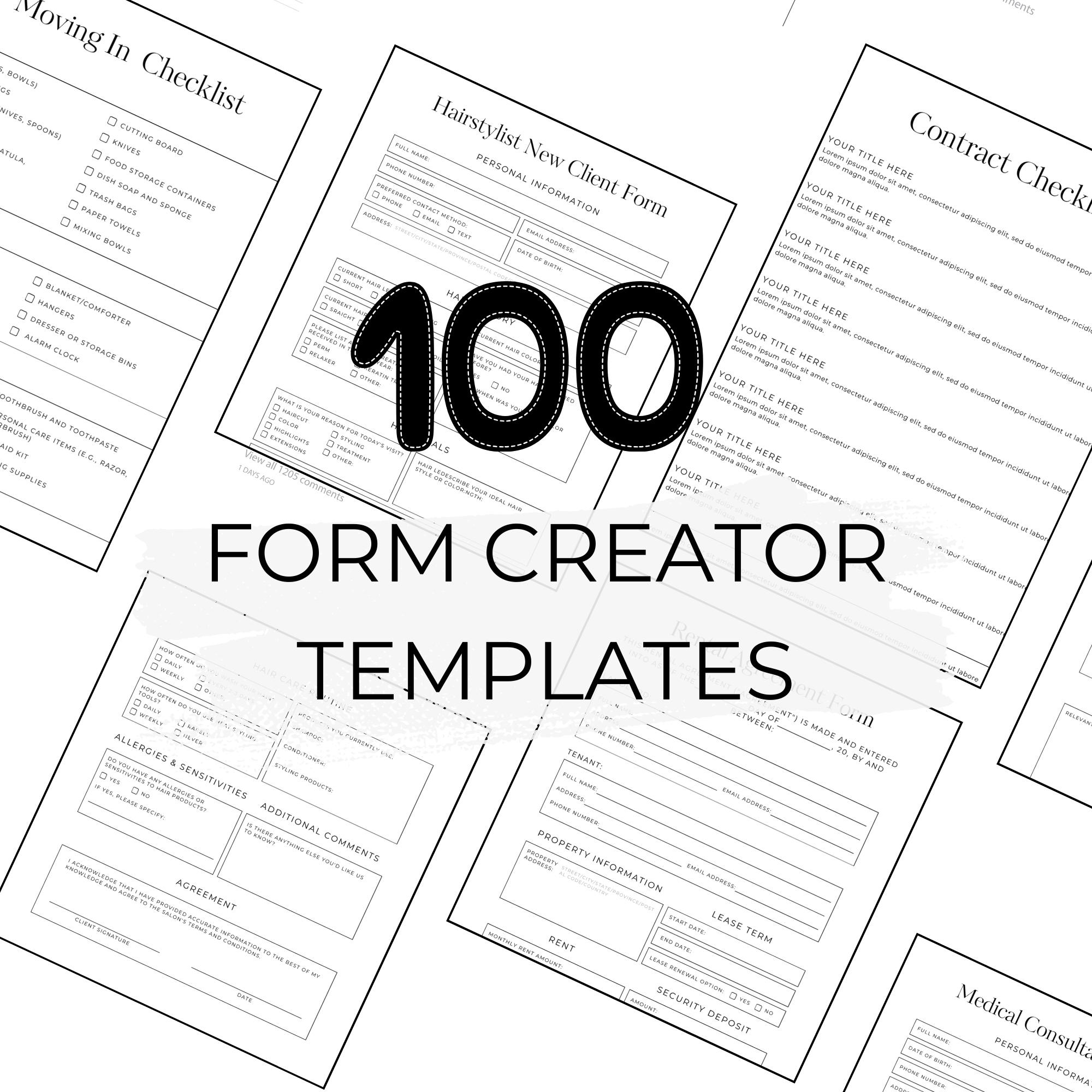 Ready made Form Kits Easy Form Creation Simple Form Builder Editable Canva Forms Editable Intake Form Template Business Templates Etsy Ready made Form Kits Easy Form Creation Simple Form Builder Editable Canva Forms Editable Intake Form Template Business Templates Etsy