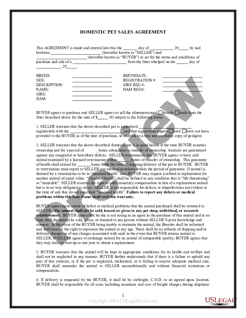 Printable Animal Surrender Forms