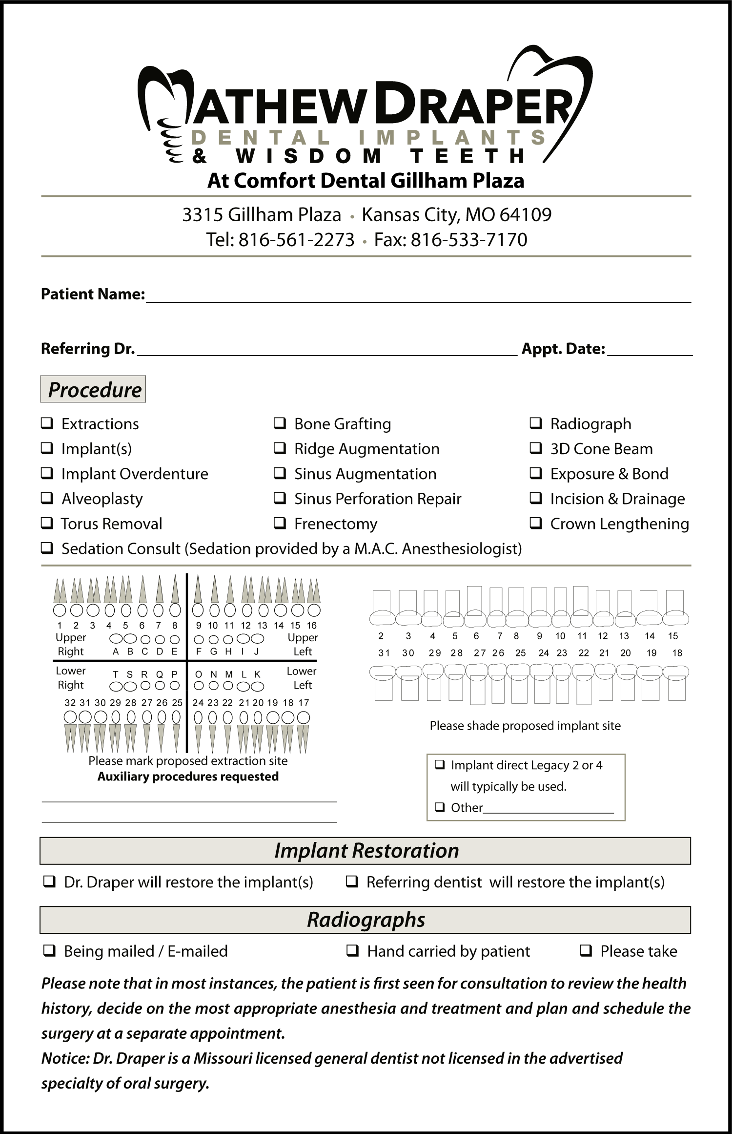 Sample Gallery Medical Referral Pads