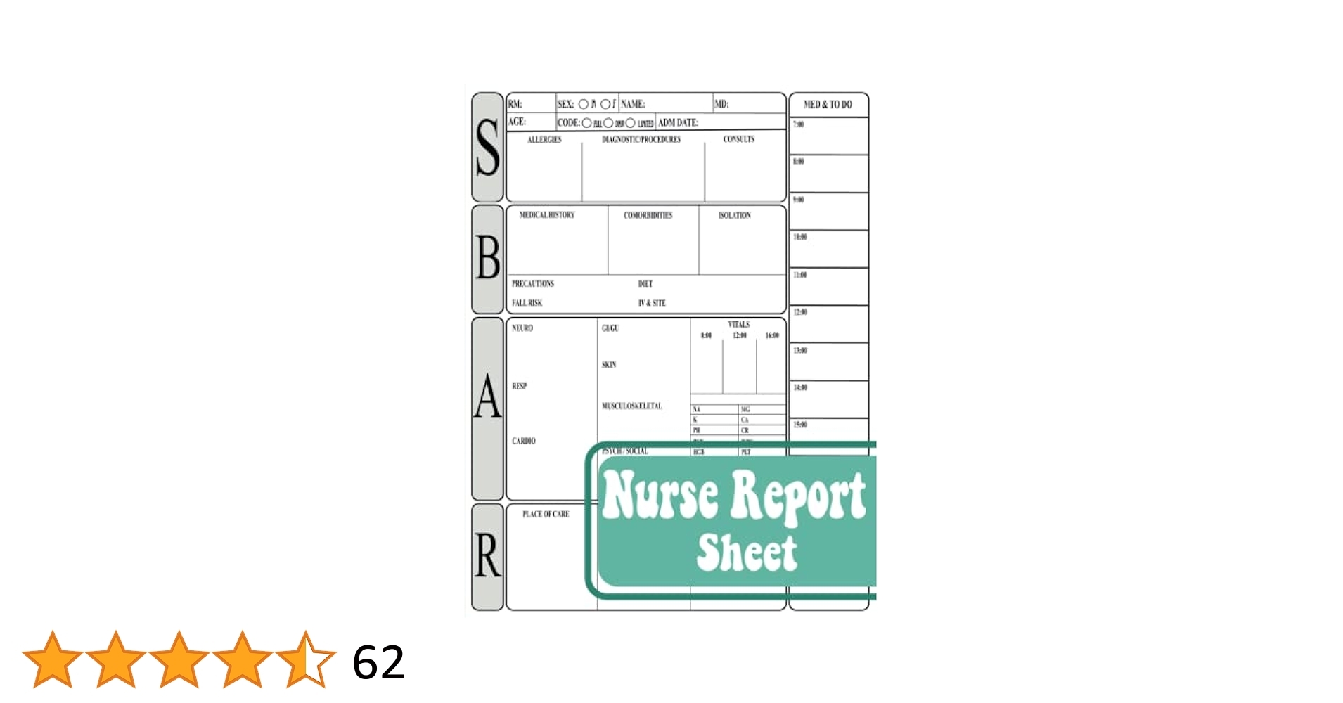 SBAR Nurse Report Sheet Notebook Nurse Brain Sheet Advanced Assessment Report Of The Icu Patient Great Nursing Student Appreciation Journal Gift Size 8 5 X 11 Inch 110 Pages Publishing Aghia Nurse Amazon Books
