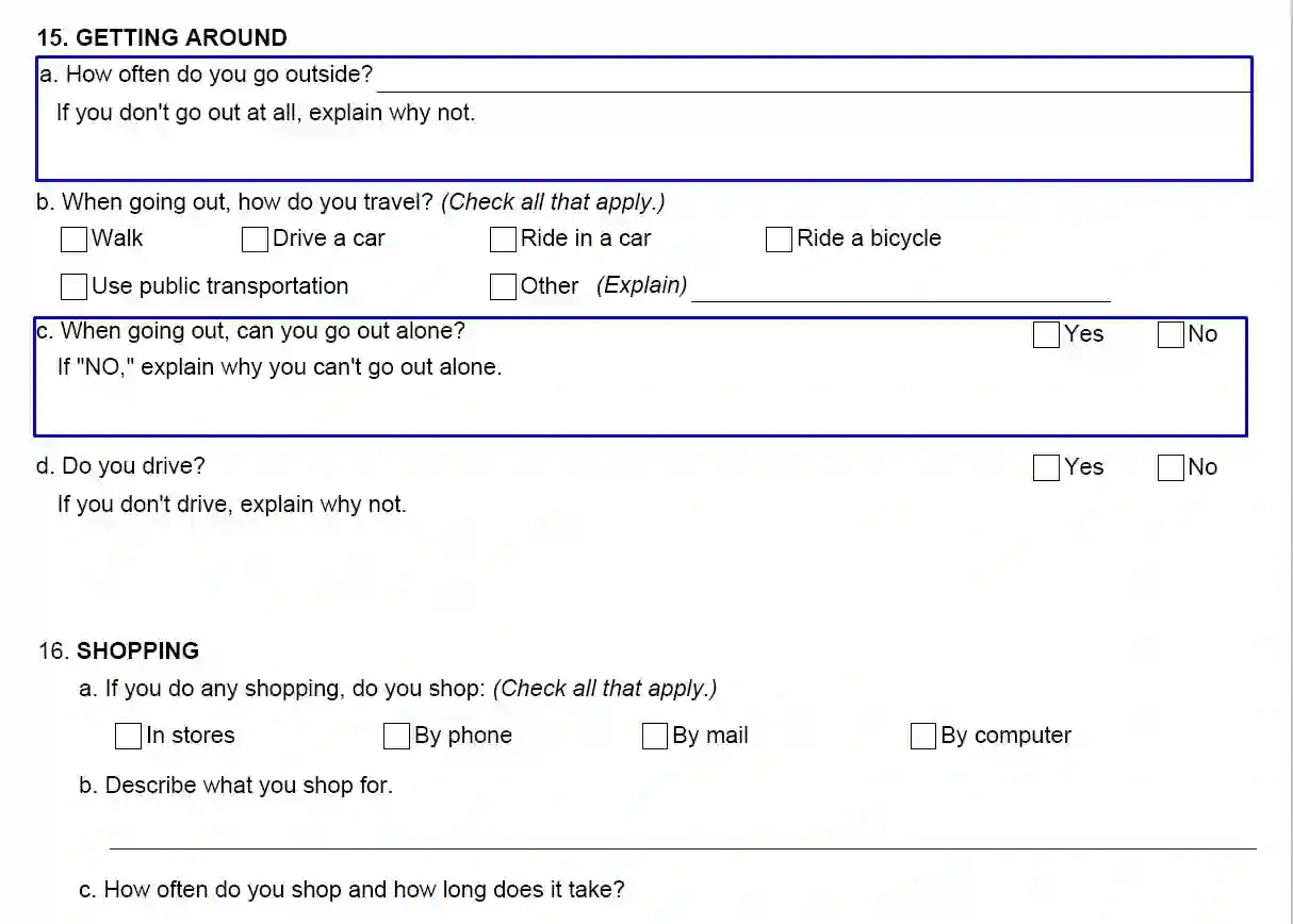 SSA Form SSA 3373 BK Fill Out Printable PDF Forms Online