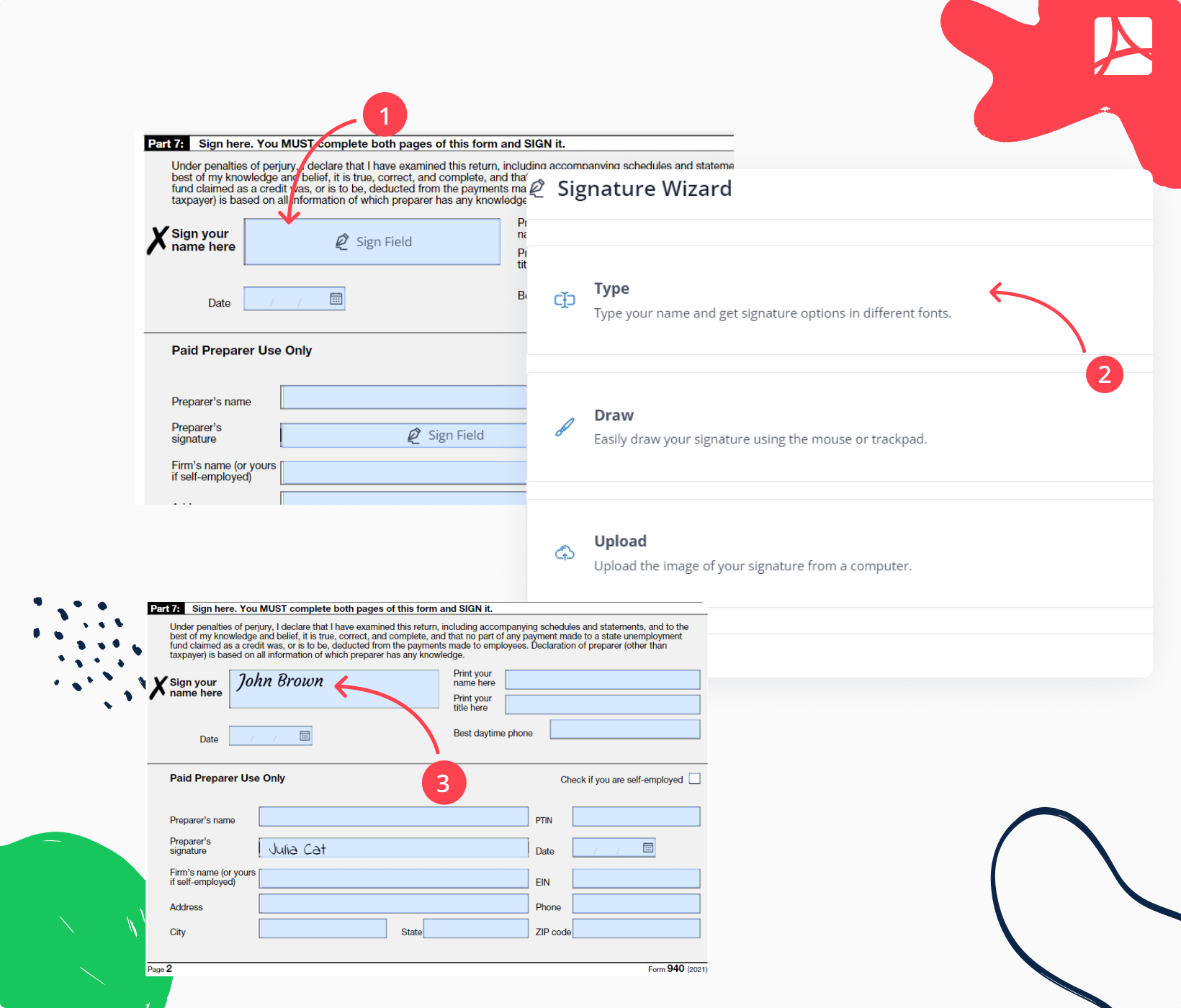 Tax 940 Form 2024 Sign Form 940 Online PDFliner