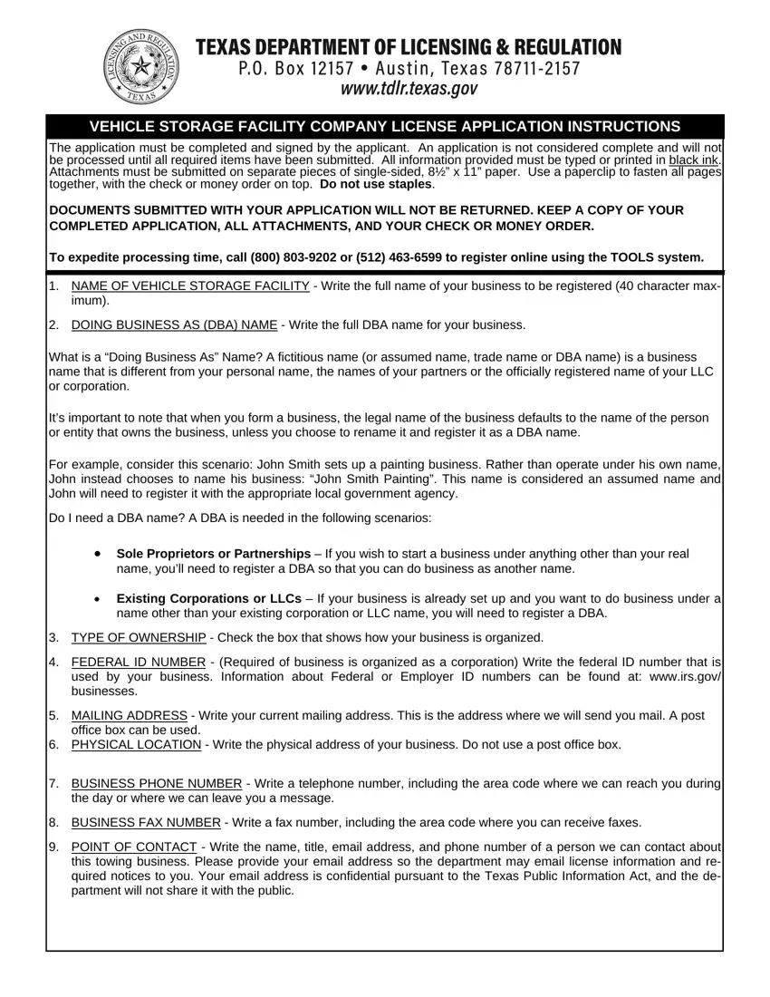 Tdlr Form Vsf001 Fill Out Printable PDF Forms Online