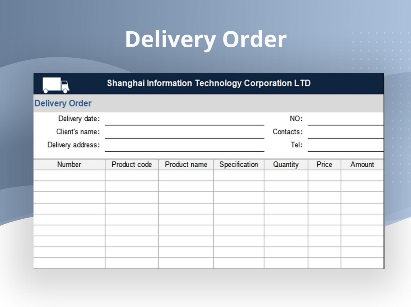 Top 10 Free Sales Order Form Template Excel Download WPS Office Academy