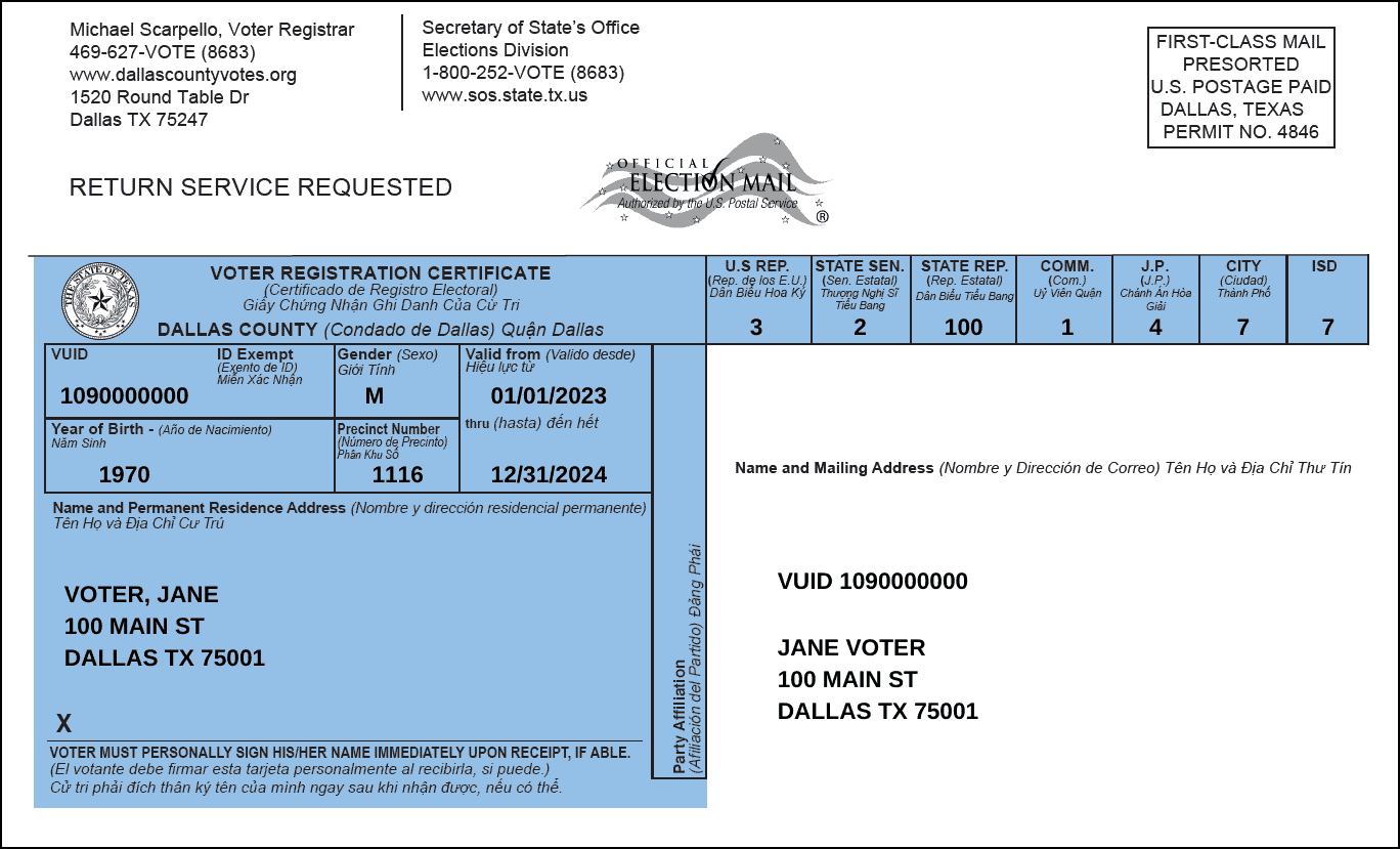 Understanding Your Texas Voter Registration Certificate Disability Rights Texas Understanding Your Texas Voter Registration Certificate Disability Rights Texas