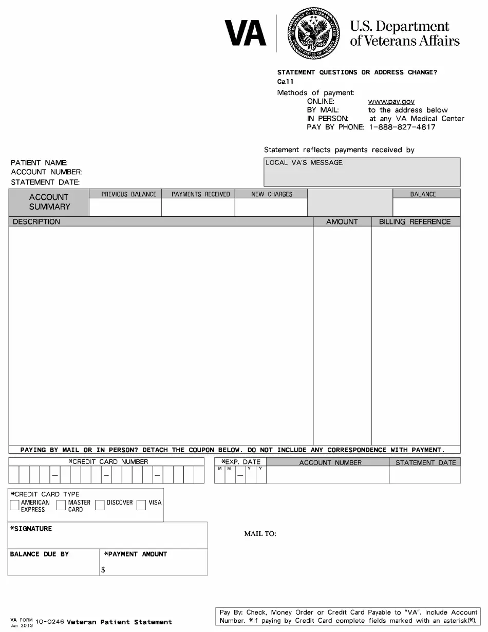 VA Form 10 0246 Fill Out Sign Online And Download Printable PDF Templateroller
