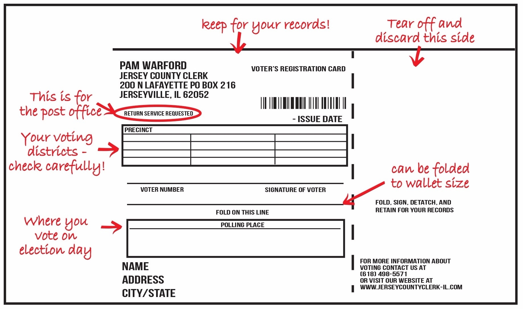 VOTER REGISTRATION CARD JERSEY COUNTY CLERK VOTER REGISTRATION CARD JERSEY COUNTY CLERK