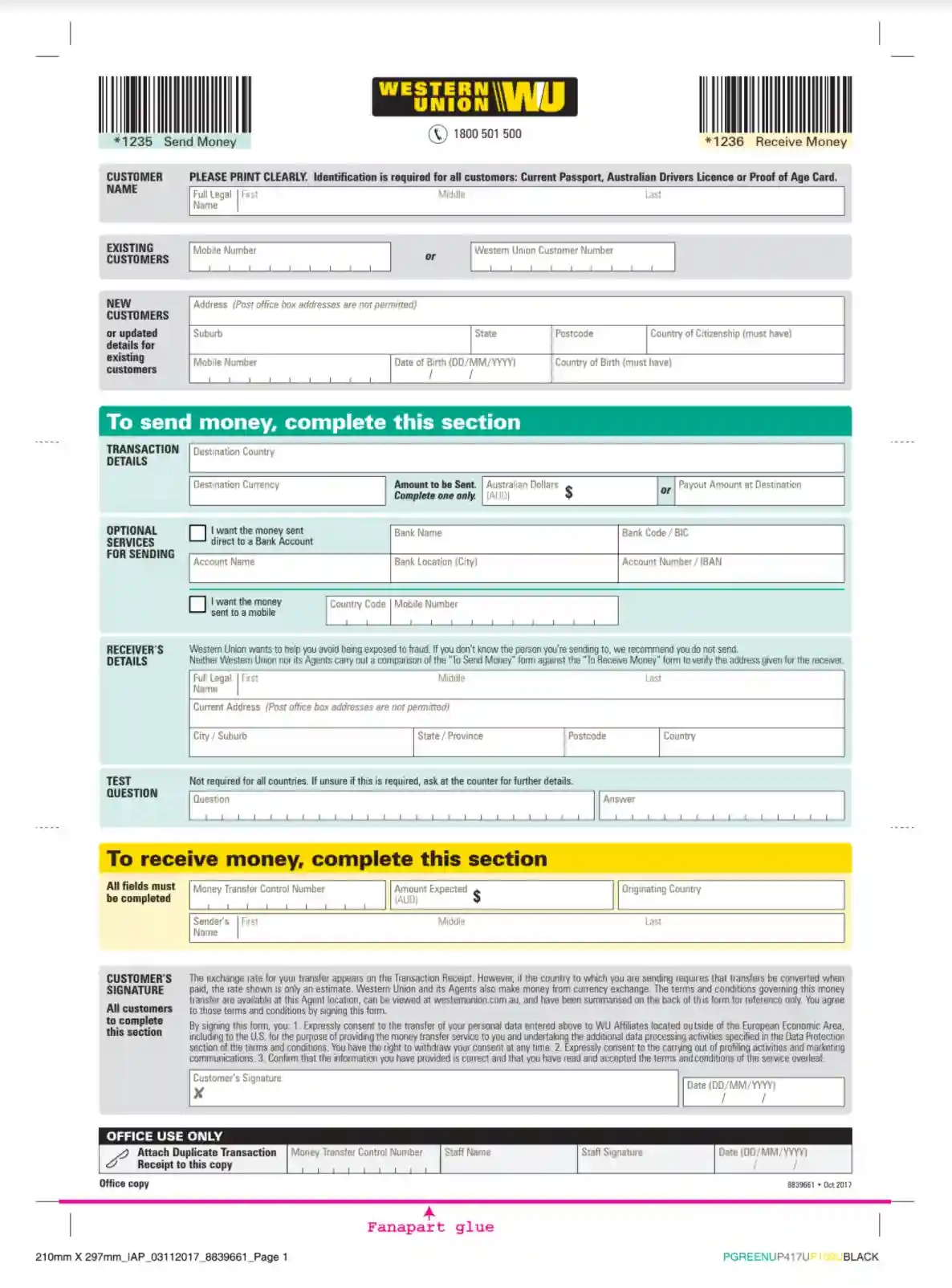 Western Union Form Fill Out Printable PDF Forms Online Western Union Form Fill Out Printable PDF Forms Online