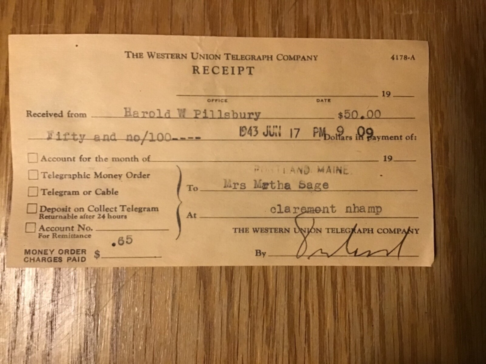 Western Union Printable Form