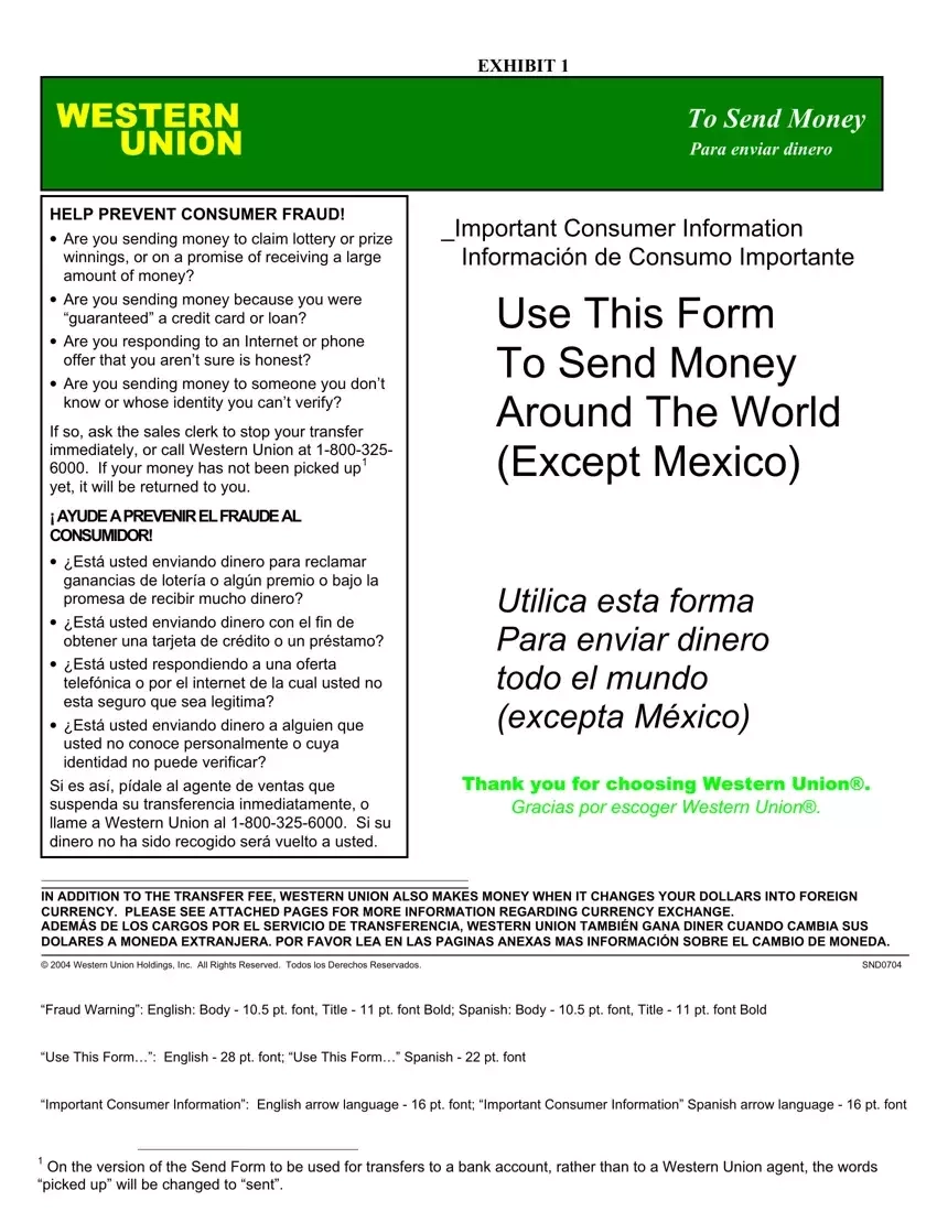 Western Union Send Money Form Fill Out Printable PDF Forms Online Western Union Send Money Form Fill Out Printable PDF Forms Online