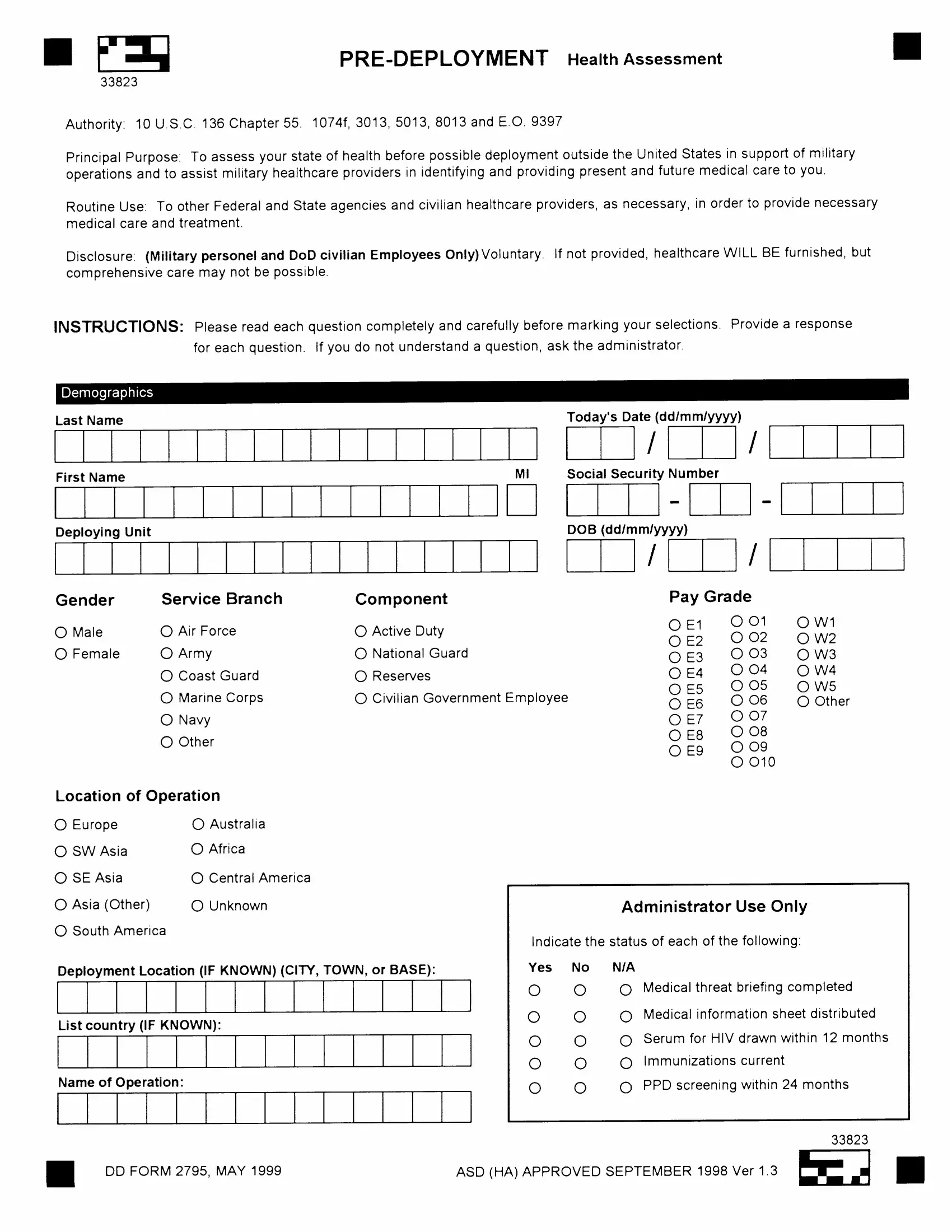Dd2527 Printable Form